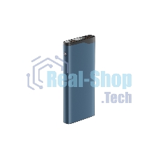 Портативный аккумулятор OLMIO QL-10, 10000mAh, 22.5W, QuickCharge3.0/PowerDelivery, LCD, голубой
