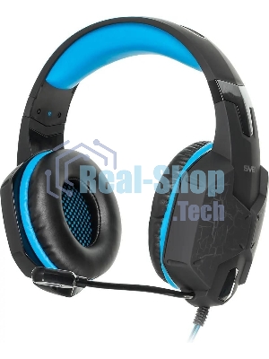 Гарнитура Sven AP-U980MV синий-чёрный, проводная, USB