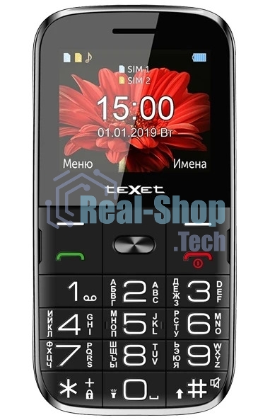 Мобильный телефон teXet TM-B227 черный