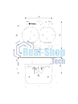 Розетка двойная с заземлением WERKEL (дымчатый) W1272004