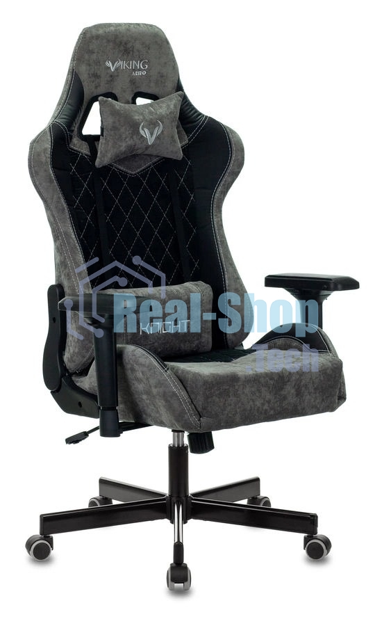 Кресло Бюрократ VIKING 7 KNIGHT B FABRIC черный, ткань, 120 кг, механизм качания