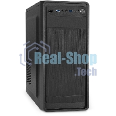 Компьютерный корпус Miditower ExeGate XP-332UC-UNS350 (ATX, БП UNS350 с вент. 12см, 2хUSB 3.0/1хTypeC, аудио, черный)