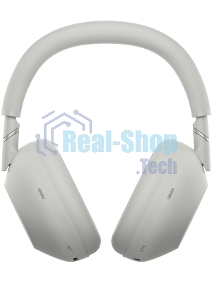 Беспроводные/проводные наушники Sony WH-1000XM6 серебро, полноразмерные, Bluetooth + проводной, адаптивное активное шумоподавление, до 40 ч