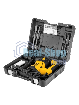 Перфоратор Denzel RHVB-1250-32, SDS-plus, 1250 Вт, 5,5 Дж, от сети