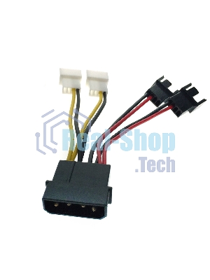Переходник питания для вентилятора 4pin на 4х3pin Espada E4PINm-4X3pINm