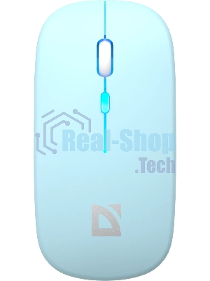 Мышь беспроводная Defender Coda MB-261 голубой, 1600 dpi, радиоканал, Bluetooth, USB, кнопки - 4