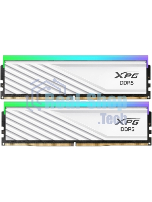 Оперативная память XPG Lancer Blade RGB, DDR5, 32GB (2x16 GB), 6000 MHz, CL36, радиатор, RGB, белый