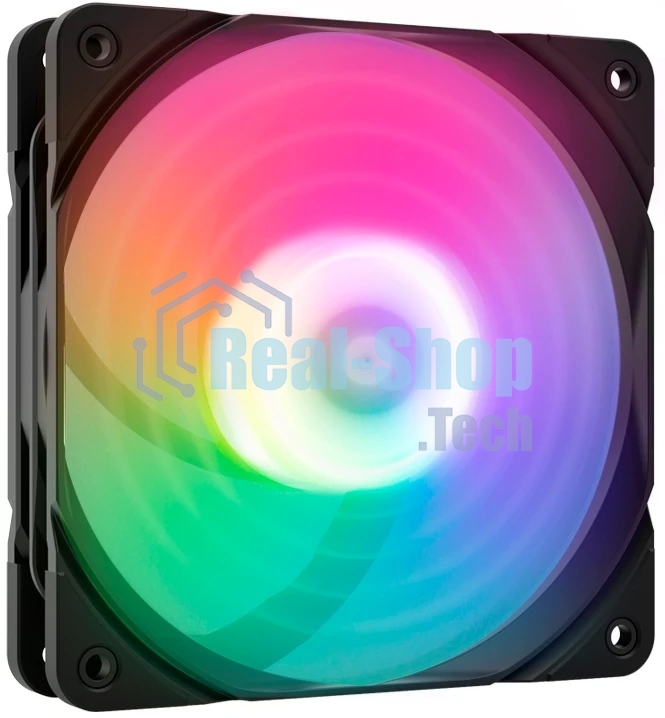 Вентилятор для корпуса Zalman ZM-AF120R ARGb черный, 120 мм, 1500 об/мин, 24.3 дБ, 4 pin