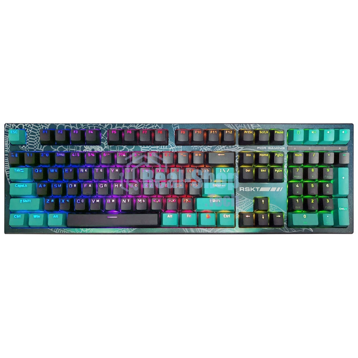 Клавиатура Raskat KM002 проводная, USB Type-A, серый (UV)
