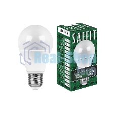 Лампа светодиодная SAFFIT SBA6015 (55010) 15Вт Е27 теплый