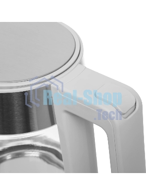 Чайник электрический Haier HK-500 1.7л. 2200Вт серый/белый корпус: стекло/пластик (TD0029955RU)