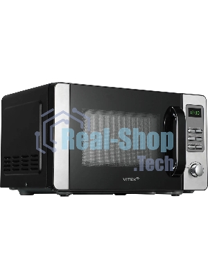 Микроволновая печь Vitek VT-MW0520 черный/серебристый, 20 л, 700 Вт, переключатели - кнопки, поворотный механизм
