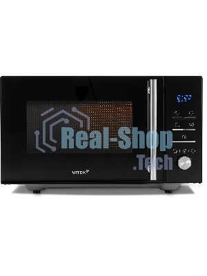 Микроволновая печь Vitek VT-MW1323 черный, 23 л, 900 Вт, переключатели - кнопки, поворотный механизм