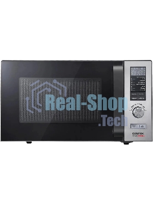 Микроволновая печь Centek CT-1567 серебристый/стальной, 25 л, 900 Вт, переключатели - кнопки, поворотный механизм