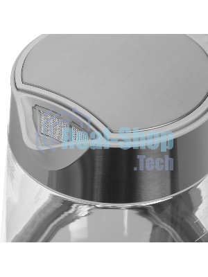 Чайник электрический Haier HK-500 1.7л. 2200Вт серый/белый корпус: стекло/пластик (TD0029955RU)