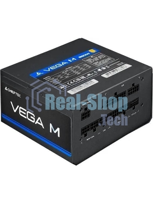 Блок питания Chieftec Vega M PPG-750-C (ATX 3.1, 750W, 80 PLUS GOLD, Active PFC, 135mm fan, Gen5 PCIe, Full Cable Management) Retail