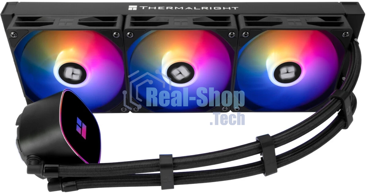 Система жидкостного охлаждения Thermalright Frozen Horizon 360 V2 ARGb Soc-AM5/AM4/1200/1700/1851 черный 4-pin 29.5dB Al Ret (F-HORIZON-360-BL-V2)