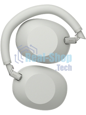 Беспроводные/проводные наушники Sony WH-1000XM6 серебро, полноразмерные, Bluetooth + проводной, адаптивное активное шумоподавление, до 40 ч