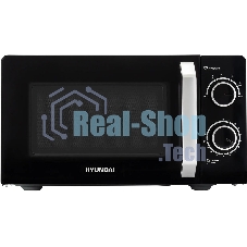 Микроволновая печь Hyundai HYM-M2052 черный, 20 л, 700 Вт, переключатели - поворотный механизм