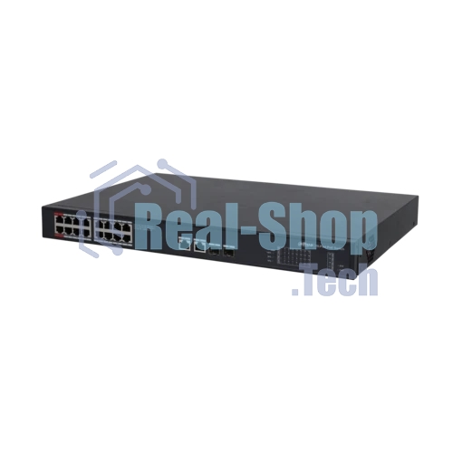 Коммутатор Dahua DH-PFS3220-16GT-240, 16×1 Гбит/с + 2×1 Гбит/с SFP, неуправляемый