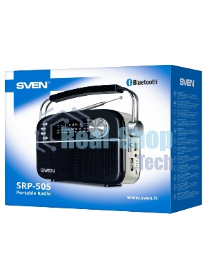 Радиоприемник белый SVEN SRP-505 (4 Вт, FM/AM/SW, USB, SD/microSD, Bluetooth, 1200 мАч)