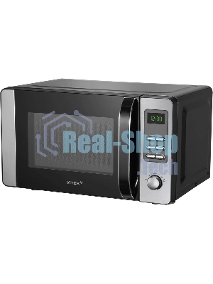 Микроволновая печь Vitek VT-MW0520 черный/серебристый, 20 л, 700 Вт, переключатели - кнопки, поворотный механизм
