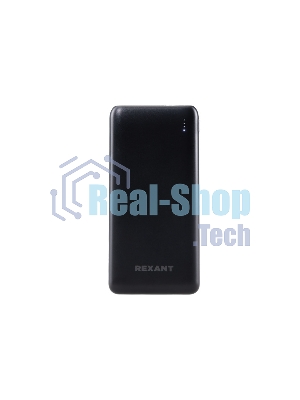 Портативный аккумулятор Rexant Power Bank (аккумуляторная батарея) 10000 mAh с Quick Charge и Power Delivery, черное
