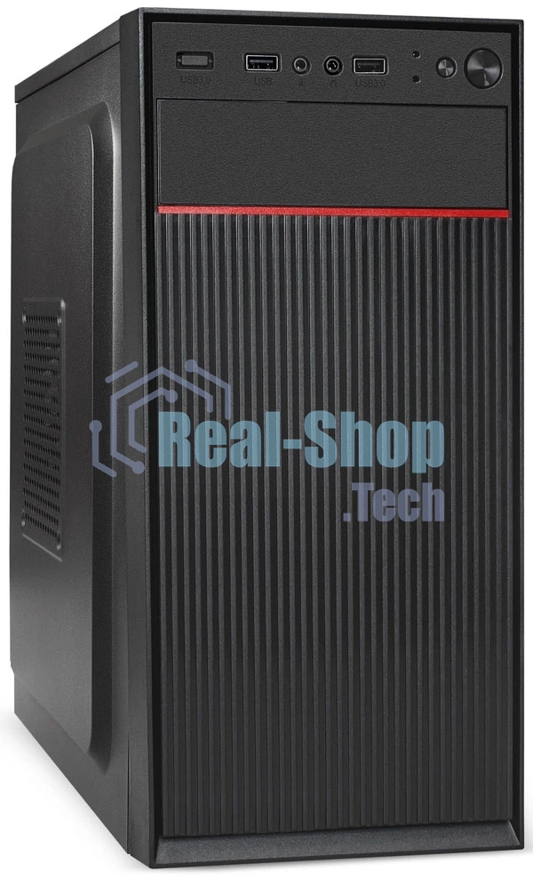 Компьютерный корпус Minitower ExeGate BAA-113-UNS500 (mATX, БП UNS500 с вент. 12см, 2*USB, аудио, черный)