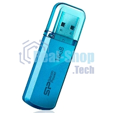 Флешка USB Silicon Power Helios 101 (SP016GBUF2101V1B), 16Gb, USB 2.0, Type-A, R/W 18/12, голубой