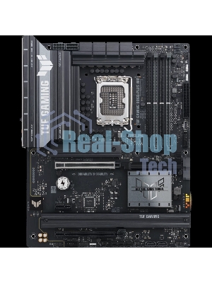Материнская плата ASUS TUF GAMING B860-PLUS WIFI, LGA 1851, Intel B860, 4xDDR5, 4xSATA, 3xM.2, 1xPCIe 5.0 x16, 1xPCIe 4.0 x16, 1xDP, 1xHDMI, 1x 2.5Gb LAN, 1xUSB 20Gbps, 2xUSB 10Gbps, 3xUSB 5Gbps, 2xUSB 2.0, 5x3.5 мм, 7.1, ATX