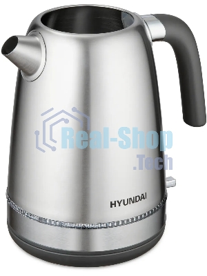 Чайник электрический Hyundai HYK-S5806 1.7 л, 2200 Вт, серебристый матовый/черный