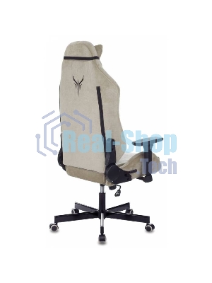 Кресло игровое Бюрократ Knight N1 Fabric бежевый Light-21, с подголов. крестовина металл