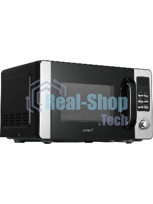 Микроволновая печь Vitek VT-MW0520 черный/серебристый, 20 л, 700 Вт, переключатели - кнопки, поворотный механизм
