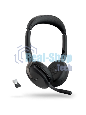 Гарнитура Jabra Evolve2 65 Flex чёрный, беспроводная, Bluetooth, до 32 ч