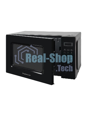 Микроволновая печь HOME HDM207BB черный, 20 л, 700 Вт, переключатели - кнопки, поворотный механизм