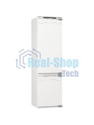 Встраиваемый холодильник Gorenje NRKI519E82WF, 193 см, электронное управление, цифровой дисплей, Wi-Fi, NoFrost Dual, Multiflow 360, контейнер CrispZone с контролем влажности, функция ConvertActive, AdaptTech, MultiAdjust, жесткое крепление, инверторный компрессор, уровень шума 35 дБ