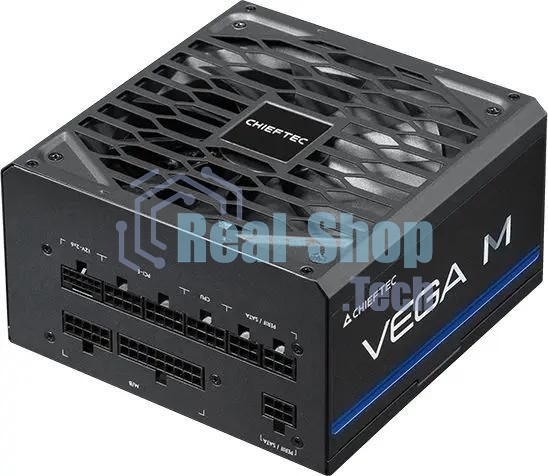 Блок питания Chieftec Vega M PPG-750-C (ATX 3.1, 750W, 80 PLUS GOLD, Active PFC, 135mm fan, Gen5 PCIe, Full Cable Management) Retail