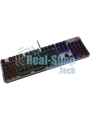 Клавиатура MSI STRIKE 600 Silent механическая серый/черный USB Multimedia for gamer LED (подставка для запястий) (S11-04RU256-CLA)