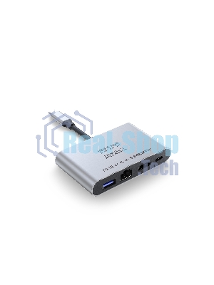 Распределитель Infobit iHub 301 3 подключения через 1 кабель USB-С