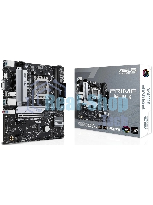 Материнская плата ASUS PRIME B650M-K, Socket AM5, AMD B650, 2xDDR5, 4xSATA, 2xM.2, 1xPCIe 4.0 x16, 2xPCIe 4.0 x1, 1xHDMI, 1xVGA, 1x 2.5Gb LAN, 4xUSB-A 2.0, 2xUSB-A 3.2 Gen 1, 2xUSB-A 3.2 Gen 2, 3x3.5 мм, 7.1, mATX