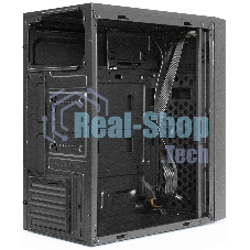 Компьютерный корпус Minitower ExeGate BAA-113-UNS500 (mATX, БП UNS500 с вент. 12см, 2*USB, аудио, черный)