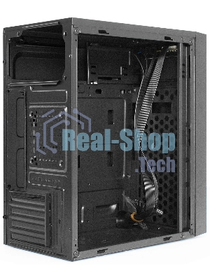 Компьютерный корпус Minitower ExeGate BAA-113-UNS500 (mATX, БП UNS500 с вент. 12см, 2*USB, аудио, черный)