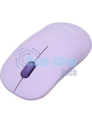 Мышь беспроводная Acer OMR205 фиолетовый, 1200 dpi, радиоканал, USB, кнопки - 3