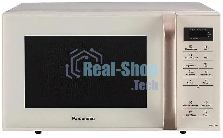 Микроволновая печь Panasonic NN-ST35MKZPE бежевый, 25 л, 800 Вт, переключатели - сенсор