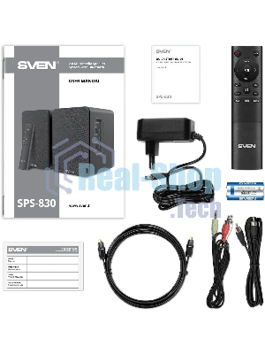Акустическая система SVEN АС SPS-830 2.0 черный 60Вт BT