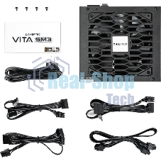 Блок питания Chieftec Vita SM3 BPX-750-C (ATX 3.1, 750W, 80 PLUS BRONZE, Active PFC, 120мм fan, Semi-modular Cable Management) Retail