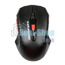 Мышь беспроводная Nakatomi MRON-07U черный, 1600 dpi, радиоканал, USB, кнопки - 5