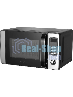 Микроволновая печь Vitek VT-MW0520 черный/серебристый, 20 л, 700 Вт, переключатели - кнопки, поворотный механизм