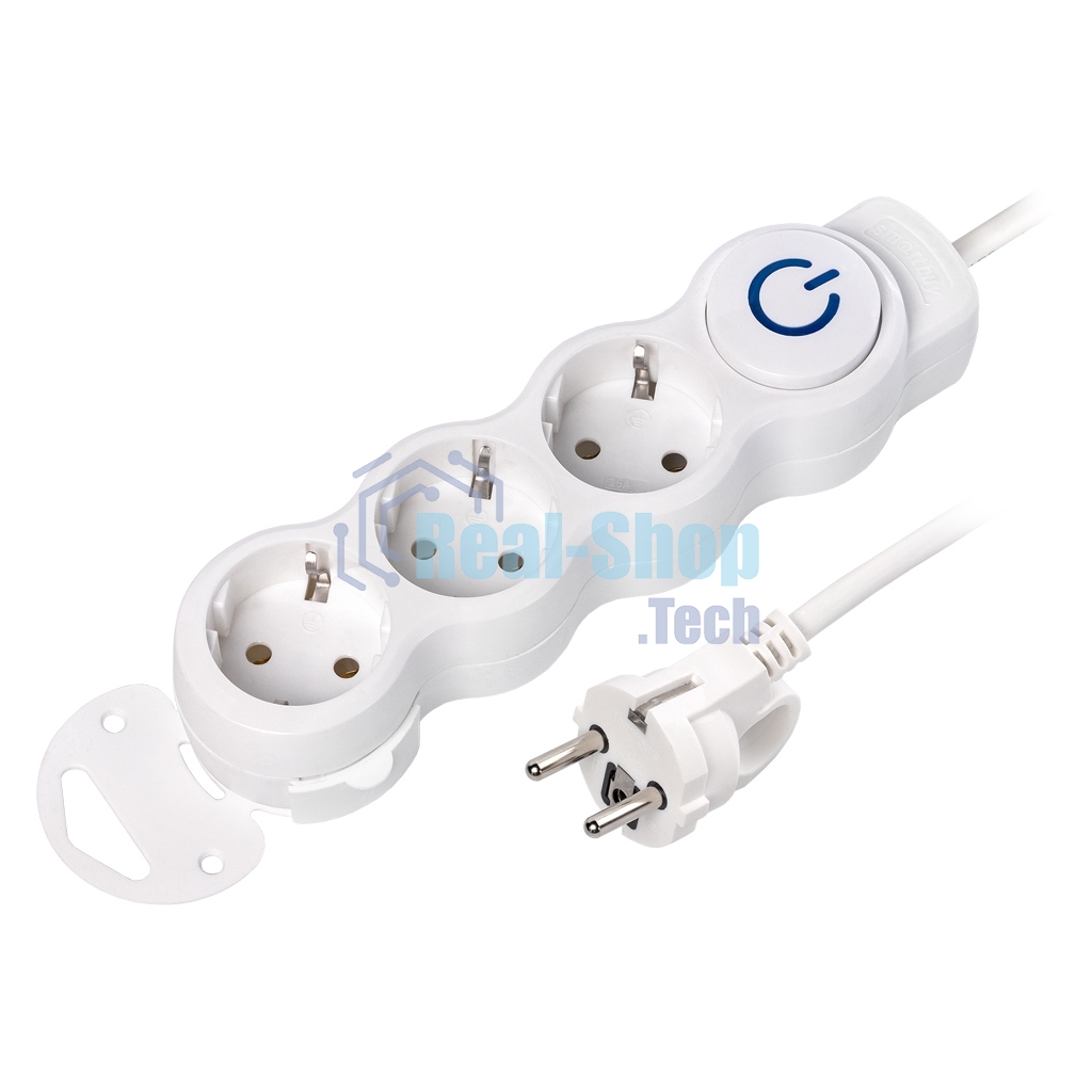 Удлинитель Smartbuy (SBE-16-3-07m-ZS) 3 роз х 7,0 м - белый