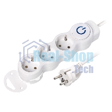 Удлинитель Smartbuy (SBE-16-3-07m-ZS) 3 роз х 7,0 м - белый